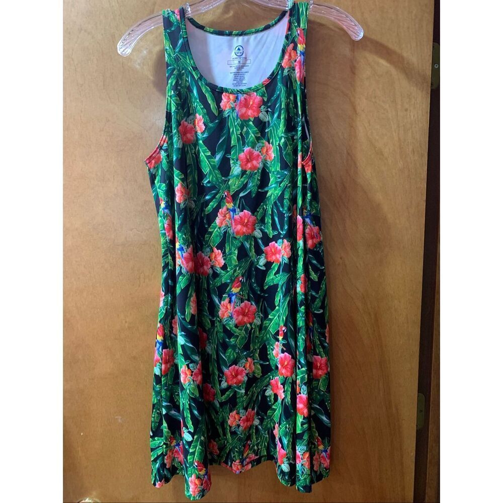 Floral Sundress Beach Cover Up Size Medium #tropical #beach #sun